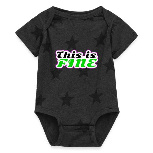 This Is Fine Balance - Baby 5 Star Print One Piece