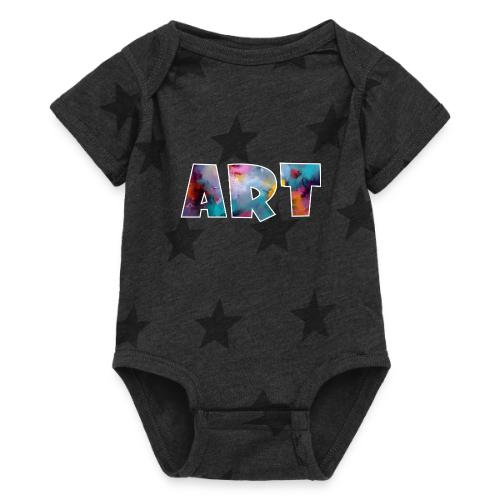 Art in Color - Baby 5 Star Print One Piece