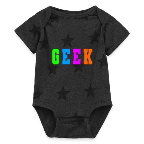 Certified Geek Mode - Baby 5 Star Print One Piece