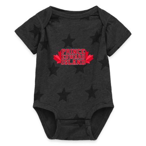 Prince Edward Island with maple leaf - Baby 5 Star Print One Piece