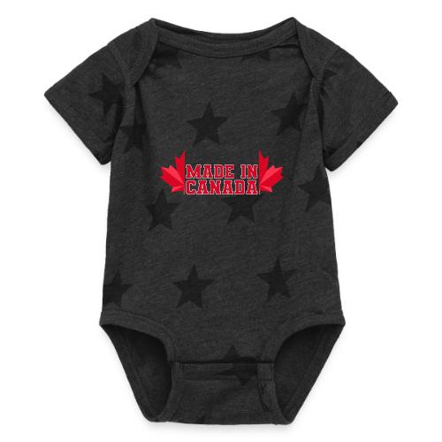 Made in Canada - Baby 5 Star Print One Piece