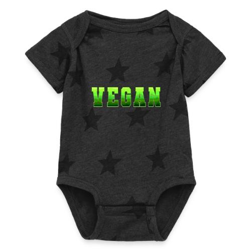 Green Wave Vegan - Baby 5 Star Print One Piece