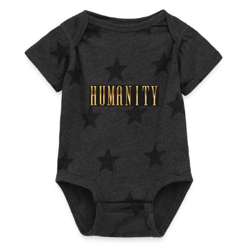 Golden Humanity Statement - Baby 5 Star Print One Piece