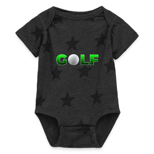 Golf Precision Wordmark - Baby 5 Star Print One Piece
