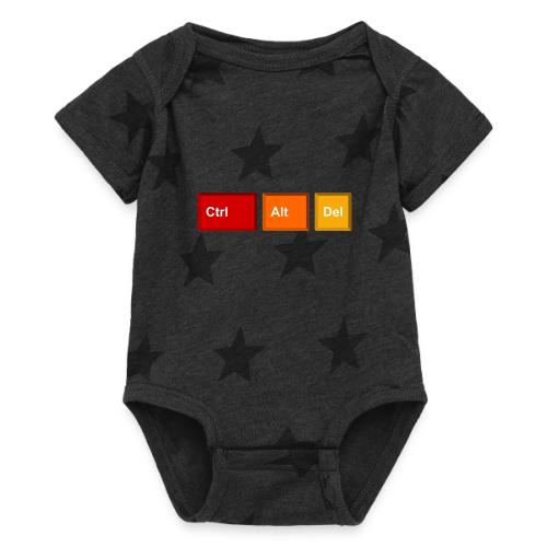 CTRL + ALT + DEL - Baby 5 Star Print One Piece