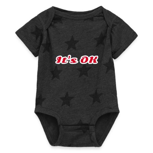 It’s OK Statement - Baby 5 Star Print One Piece