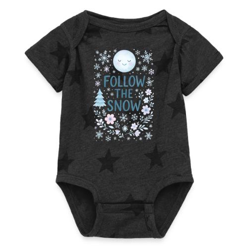 Follow the Snow – Cozy Winter Watercolor - Baby 5 Star Print One Piece