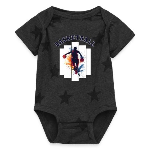 Basketball Never Stops - Baby 5 Star Print One Piece