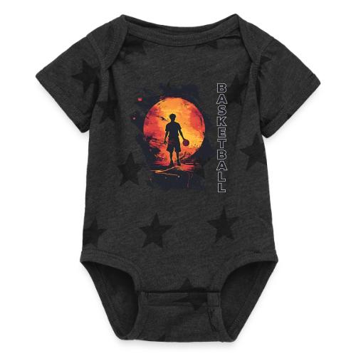 Basketball Blaze - Baby 5 Star Print One Piece