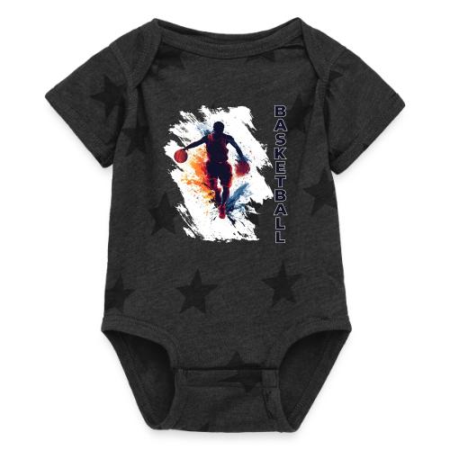 Basketball Hustle - Baby 5 Star Print One Piece