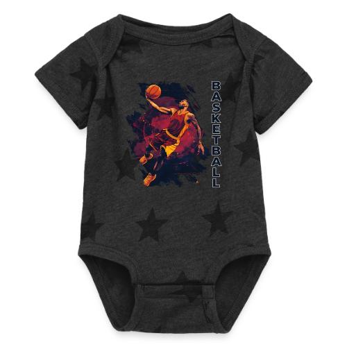 Basketball Charge - Baby 5 Star Print One Piece