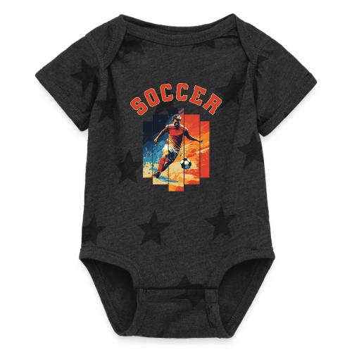 Soccer Spirit - Baby 5 Star Print One Piece