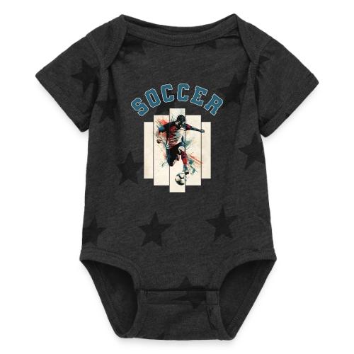 Soccer Vibes - Baby 5 Star Print One Piece