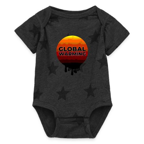 Global warming - Baby 5 Star Print One Piece