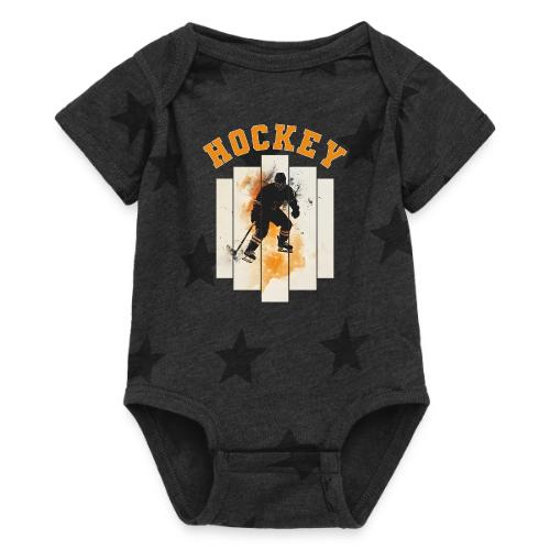 Hockey Grind - Baby 5 Star Print One Piece