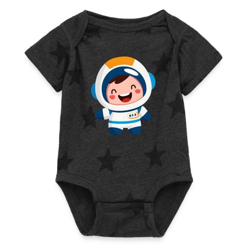 Joyful Baby Astronaut - Baby 5 Star Print One Piece