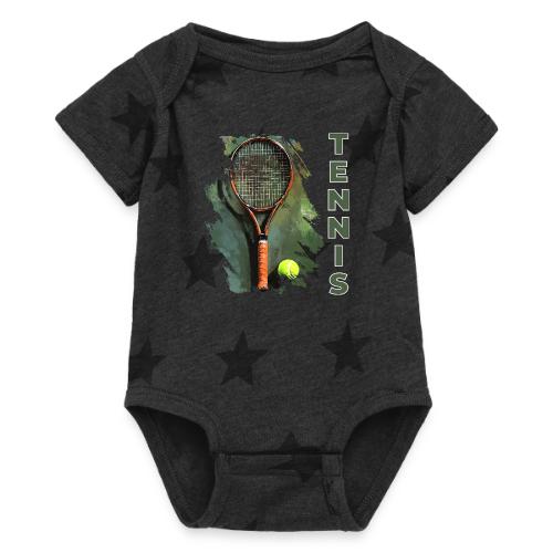 Tennis Precision Strike - Baby 5 Star Print One Piece