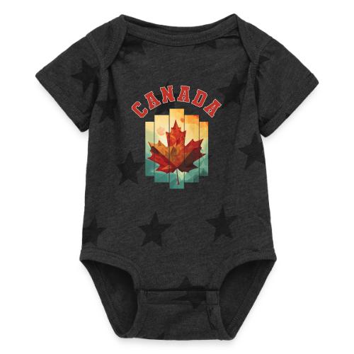 Canada’s Artistic Emblem - Baby 5 Star Print One Piece