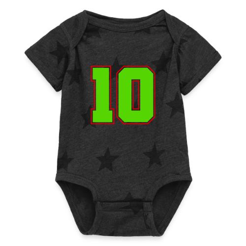 The Magic Number 10 - Baby 5 Star Print One Piece