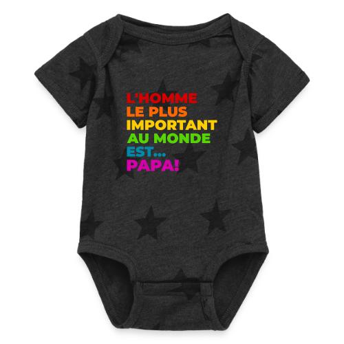 Dad: The Most Precious Man in the World - Baby 5 Star Print One Piece