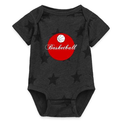 Basketball: Bold Hoops - Baby 5 Star Print One Piece