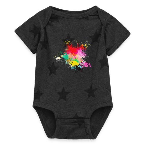 Psychedelic: Color Storm - Baby 5 Star Print One Piece