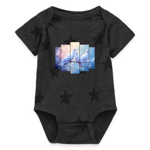 Symbols of Peace and Serenity - Baby 5 Star Print One Piece