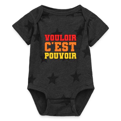 Where there's a will there's a way - Baby 5 Star Print One Piece