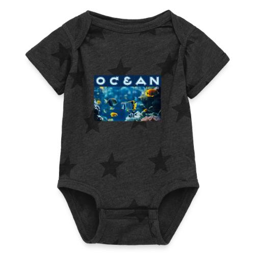 Ocean: Underwater Radiance - Baby 5 Star Print One Piece