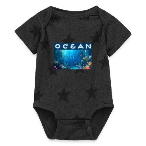 Ocean: Coral Carnival - Baby 5 Star Print One Piece
