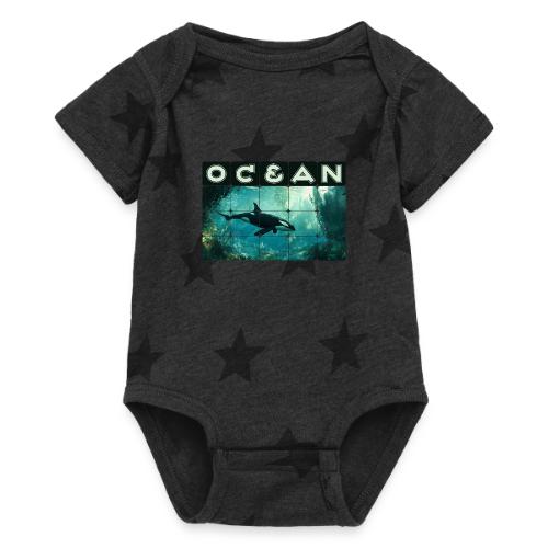 Ocean: Silent Hunter - Baby 5 Star Print One Piece