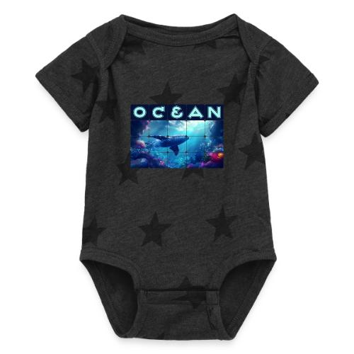 Ocean: Whale’s Path - Baby 5 Star Print One Piece