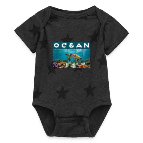 Ocean: Gentle Voyager - Baby 5 Star Print One Piece