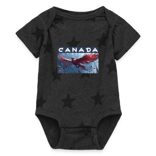 Canada Rising - Baby 5 Star Print One Piece