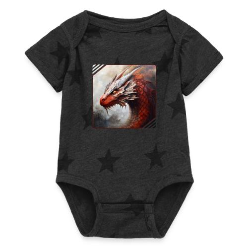 Mystic Dragon Realm - Baby 5 Star Print One Piece