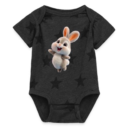 Dancing Baby Rabbit - Baby 5 Star Print One Piece