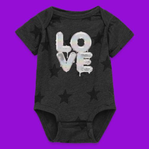 Love - Baby 5 Star Print One Piece