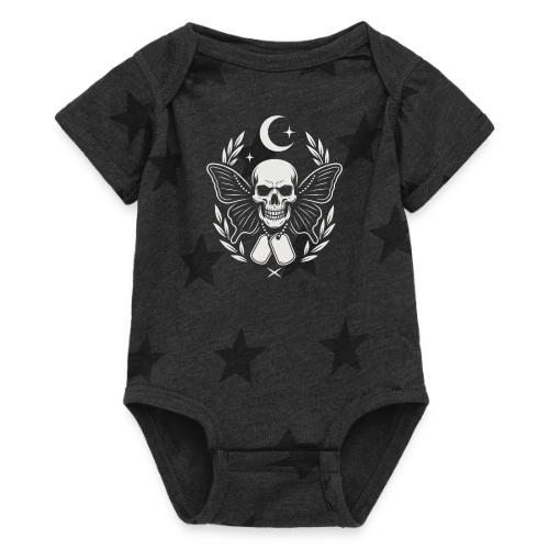 Skull butterfly dog tags - Baby 5 Star Print One Piece