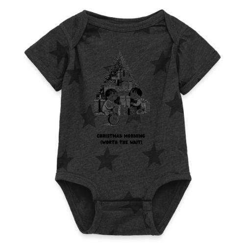 Christmas Morning T-Shirt | Minimalist Kids Gifts - Baby 5 Star Print One Piece
