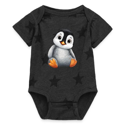 Innocent Penguin Sitting - Baby 5 Star Print One Piece