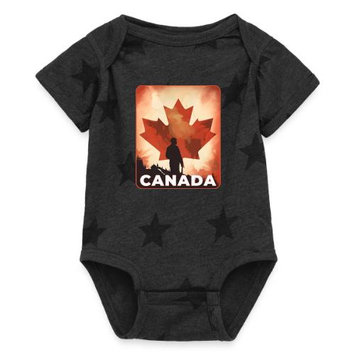 Canada Stands Tall - Baby 5 Star Print One Piece