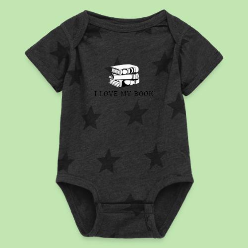 I love my book t-shirt - Baby 5 Star Print One Piece
