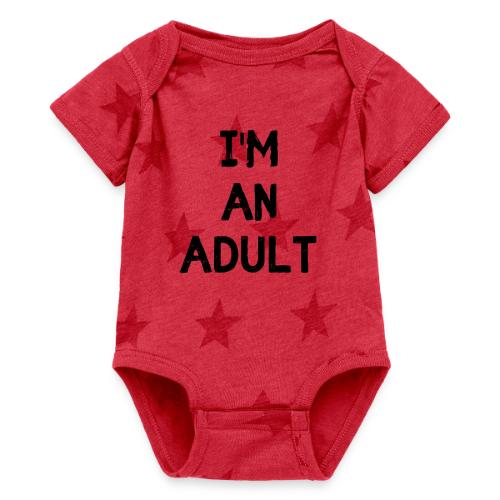 I'M AN ADULT t-shirt - Baby 5 Star Print One Piece