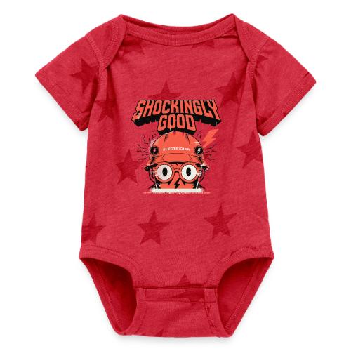 Funny Shockingly Good Electrician - Baby 5 Star Print One Piece