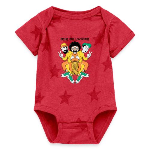 Legendary Broke Crew Retro - Baby 5 Star Print One Piece