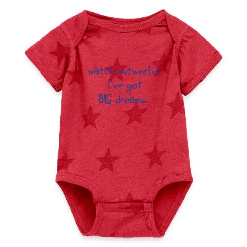 watch out world - Baby 5 Star Print One Piece