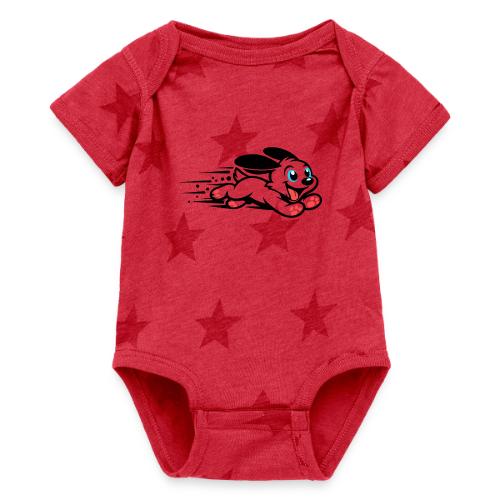 Speedy Pup Sprint on the Run - Baby 5 Star Print One Piece