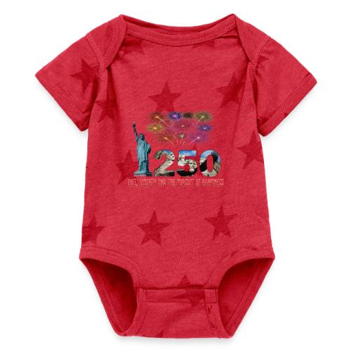 250 Years USA - Baby 5 Star Print One Piece