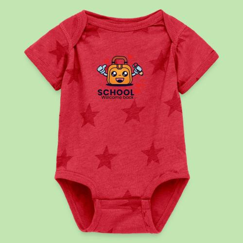 first day of school outfit- school Welcome back - Baby 5 Star Print One Piece
