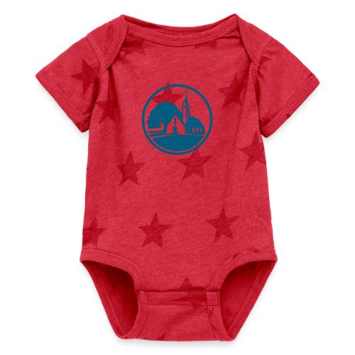 ELC Emblem Round - Baby 5 Star Print One Piece